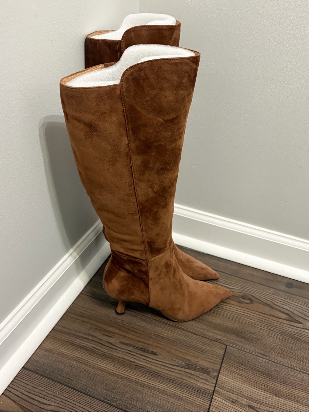 Sam Edelman Brown Suede Over-the-Knee Pointed-Toe Boots Size 7.5 - Picture 3 of 10
